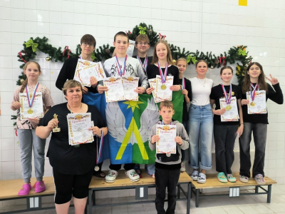 Луховичане отличились на окружном первенстве по плаванию в Зарайске 