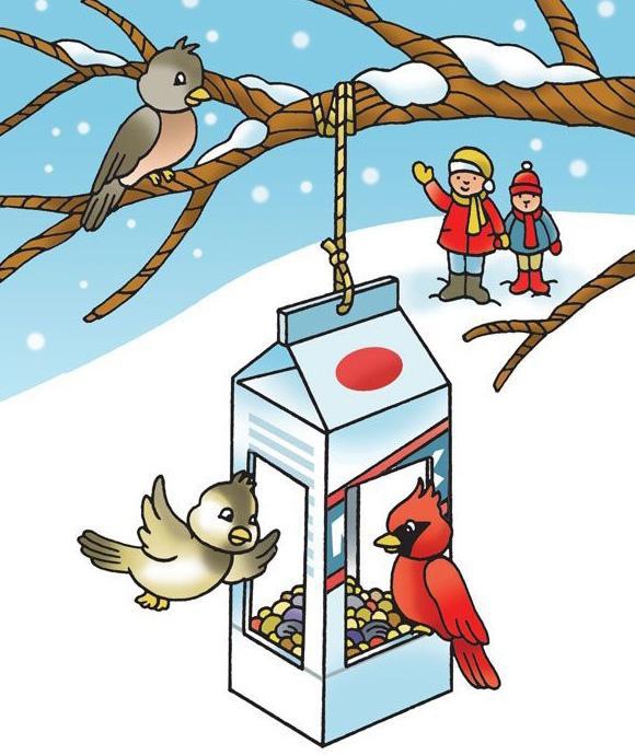 Подкормите птиц зимой!