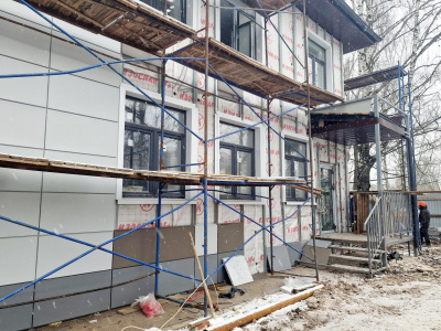 Капитальный ремонт амбулатории в Конобеево близится к финалу 