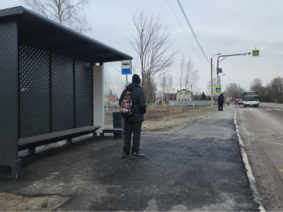 В Саввино появились стильные автобусные павильоны
