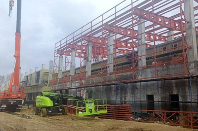 В Луховицах продолжается реконструкция стадиона &quot;Спартак&quot;