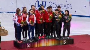 Коломчанка Ангелина Тарасова завоевала "серебро" в эстафете на мировом юниорском первенстве по шорт-треку