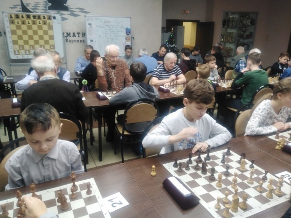 Новогодний турнир по быстрым шахматам прошёл в Коломне
