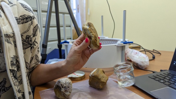 Инструменты для изготовления каменных орудий труда изучают специалисты РАН в Зарайском музее
