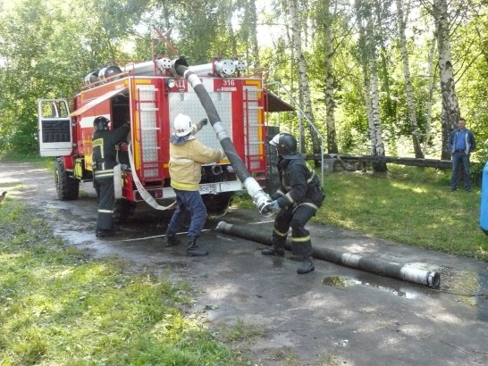 В Коломне провели смотр-конкурс пожарных частей