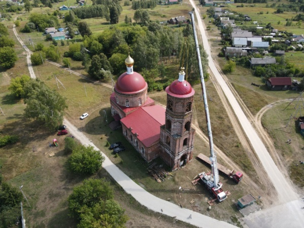 На колокольне храма в городском округе Егорьевск установили купол