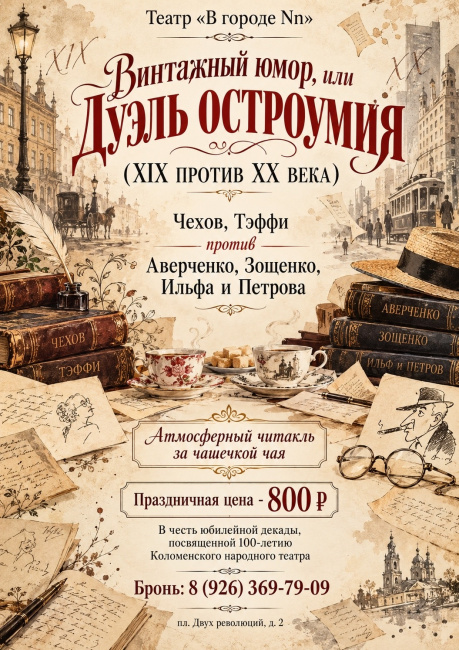 Читакль "Винтажный юмор, или дуэль остроумия"