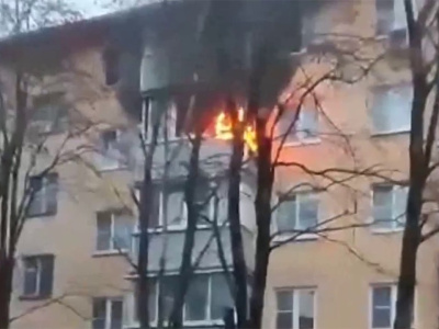 В Воскресенске загорелась квартира на улице Ломоносова