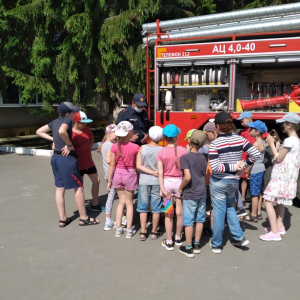 Пожарные рассказали детям, как не допустить пожара