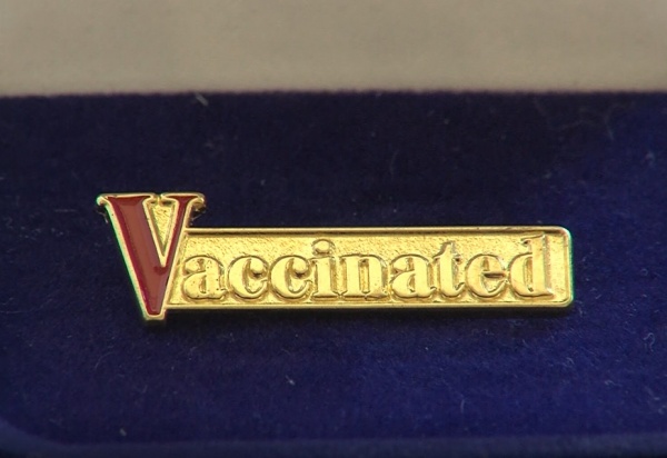 Коломенцы, сделавшие прививку от ковид-19, получили в подарок памятные значки