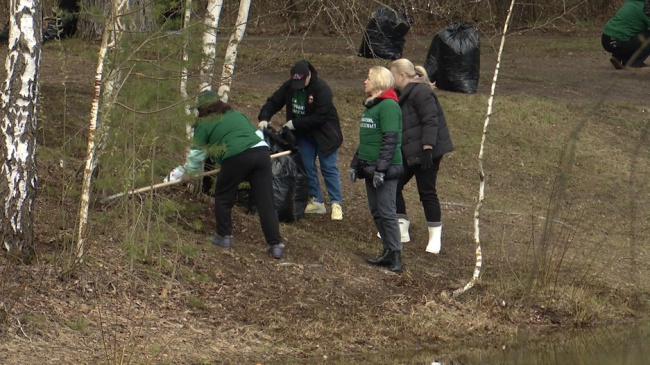Коломенцы вышли на субботник