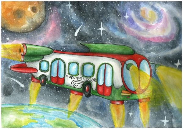Рисунки детей украсят автобусы