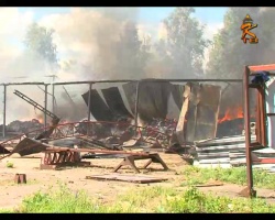 На предприятии в Черкизово произошел серьезный пожар
