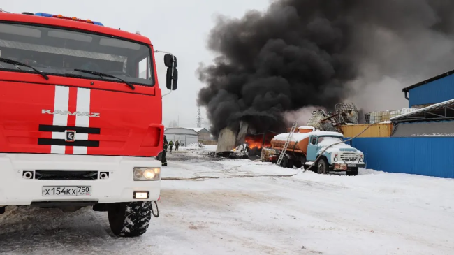 В егорьевском микрорайоне Заречье произошёл пожар