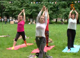 В Коломне отметили Международный день йоги