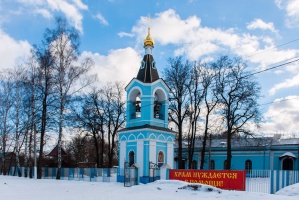 Сегодня в селе Алпатьево в Луховицах провели установку купола Казанского храма