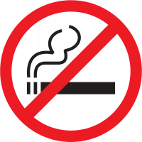В местах, где запрещено курение, будет размещаться специальный знак