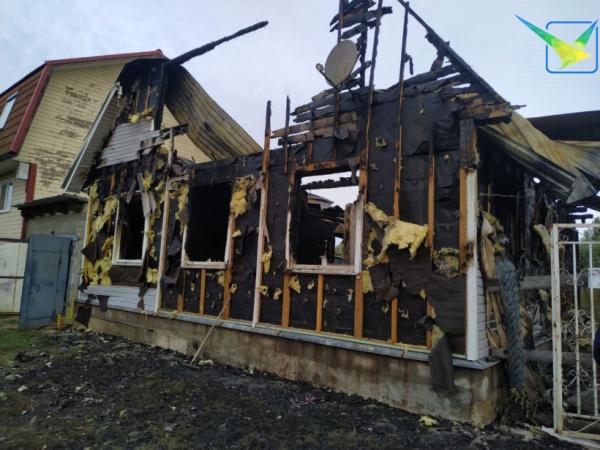 В Головачёве сгорел дом