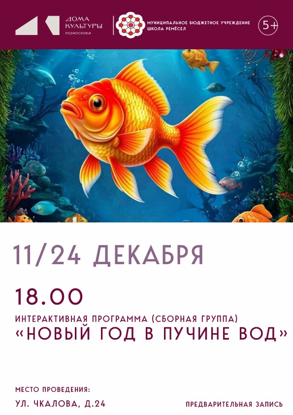 Интерактивная программа "Новый год в пучине вод"