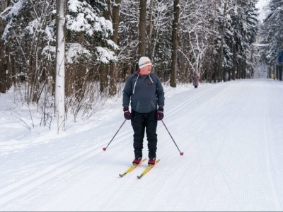 В Озёрах начался активный лыжный сезон