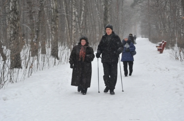 Пожилым людям необходимо гулять даже в зимний период