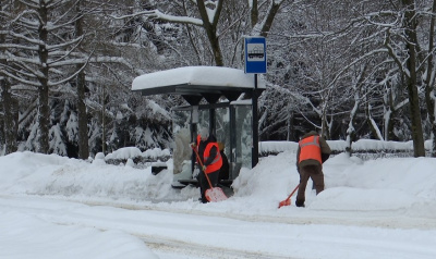 Коломна до сих пор находится в снежном плену