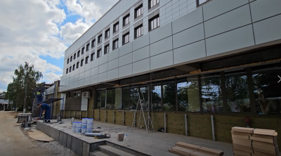 В Луховицах продолжается капремонт терапевтического корпуса