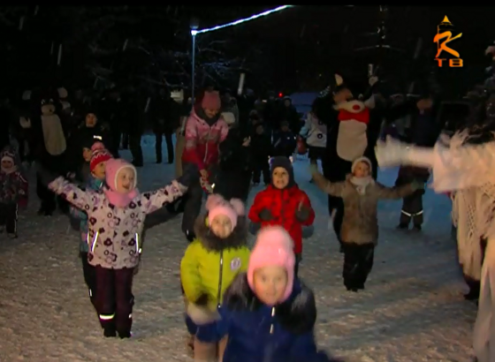 В Щурове дали старт новогодним праздникам