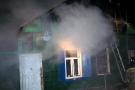 Вчера ночью в Луховицах потушили пожар