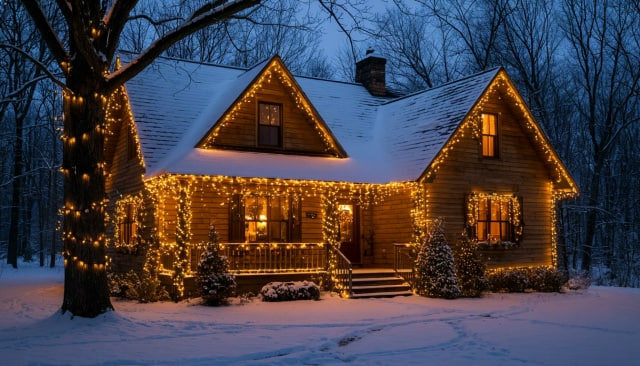 Как избежать неприятностей с новогодними уличными гирляндами  