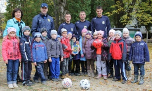 Коломенские футболисты встретились с дошколятами