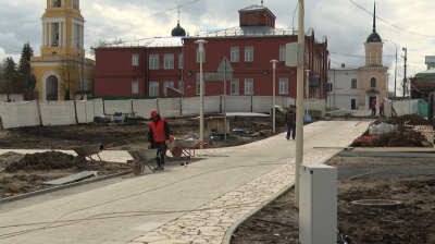 Продолжается благоустройство "Блюдечка"