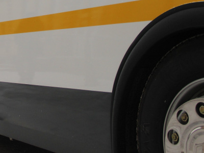 Рейсовый автобус занесло на дороге в районе Хорлово