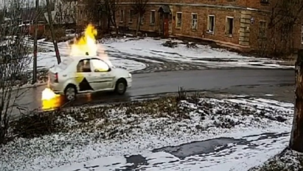 В Егорьевске взорвался газовый баллон в такси