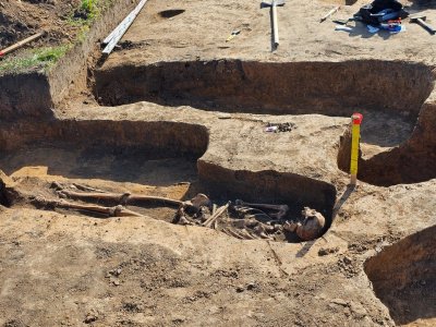 В Луховицах на Бастановой горе при проведении земляных работ обнаружили семь могил