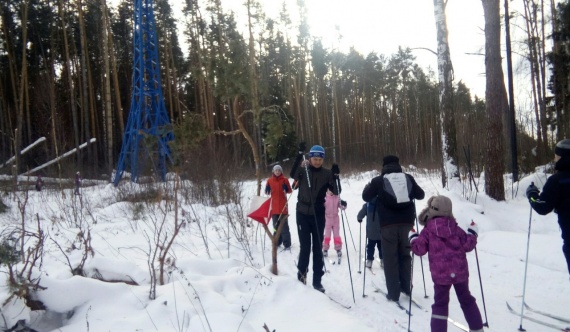 Лыжники боролись за призы Деда Мороза