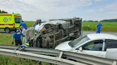 Kia и "Газель" столкнулись в городском округе Коломна