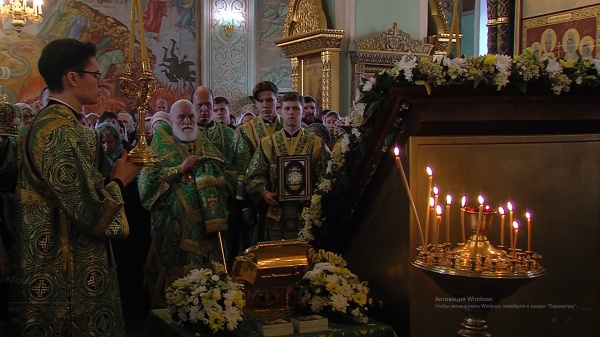 Вчера вечером в Коломну прибыли мощи преподобного Сергия Радонежского