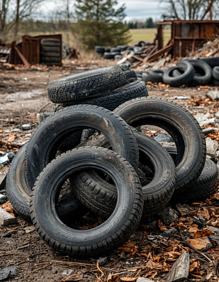 Как не получить штраф за покрышки на помойке