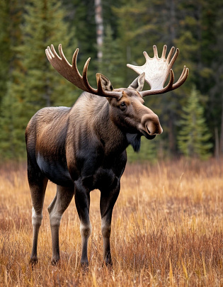 Как вести себя при встрече с лосем в лесу