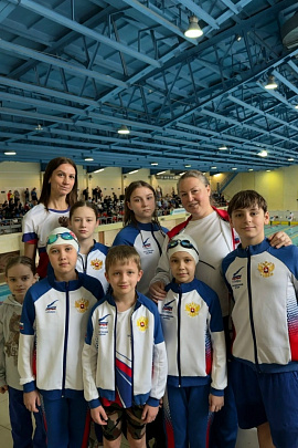 Озёрские пловцы приняли участие в соревнованиях "Февральские забавы"