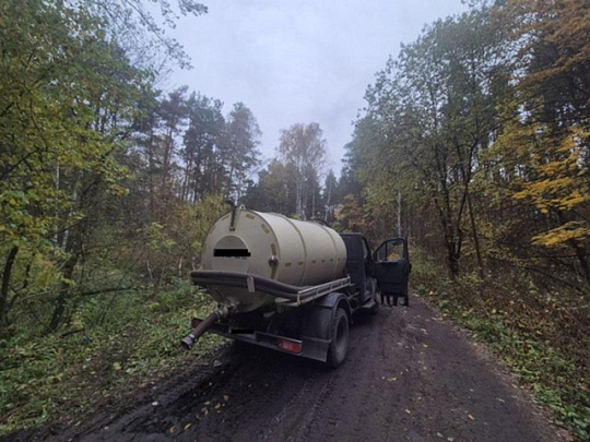 Недалеко от посёлка станции Чёрная остановлен незаконный сброс отходов