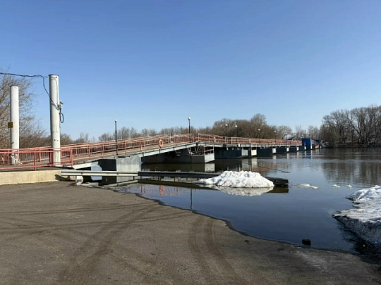 Голутвинский пешеходный мост временно закрыт