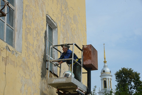 Фасад коломенского дома №61 по улице Гражданской отремонтируют