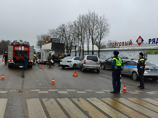 Межведомственные учения по ликвидации последствий ДТП прошли в Кашире