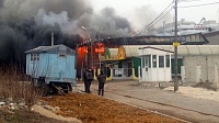 Пожар в Голутвине: фоторепортаж
