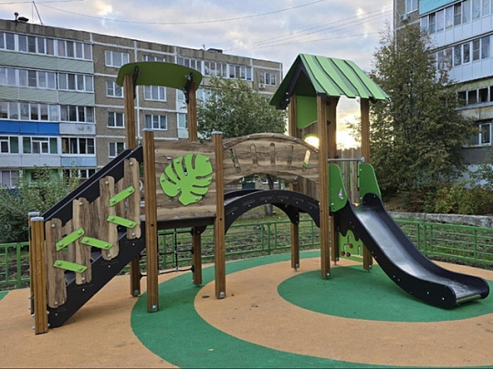 В микрорайоне Маршала Катукова установили новую площадку &quot;Дендрология&quot; 