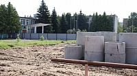 В Озёрах ведётся строительство пристройки к школе №3