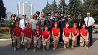Новобранцы воздушно-десантной воинской части приняли присягу в Мемориальном парке