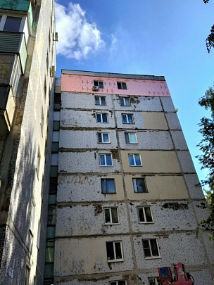 Сотрудники ДГХ в этом году локально утеплили более 400 квадратных метров фасадов жилых домов